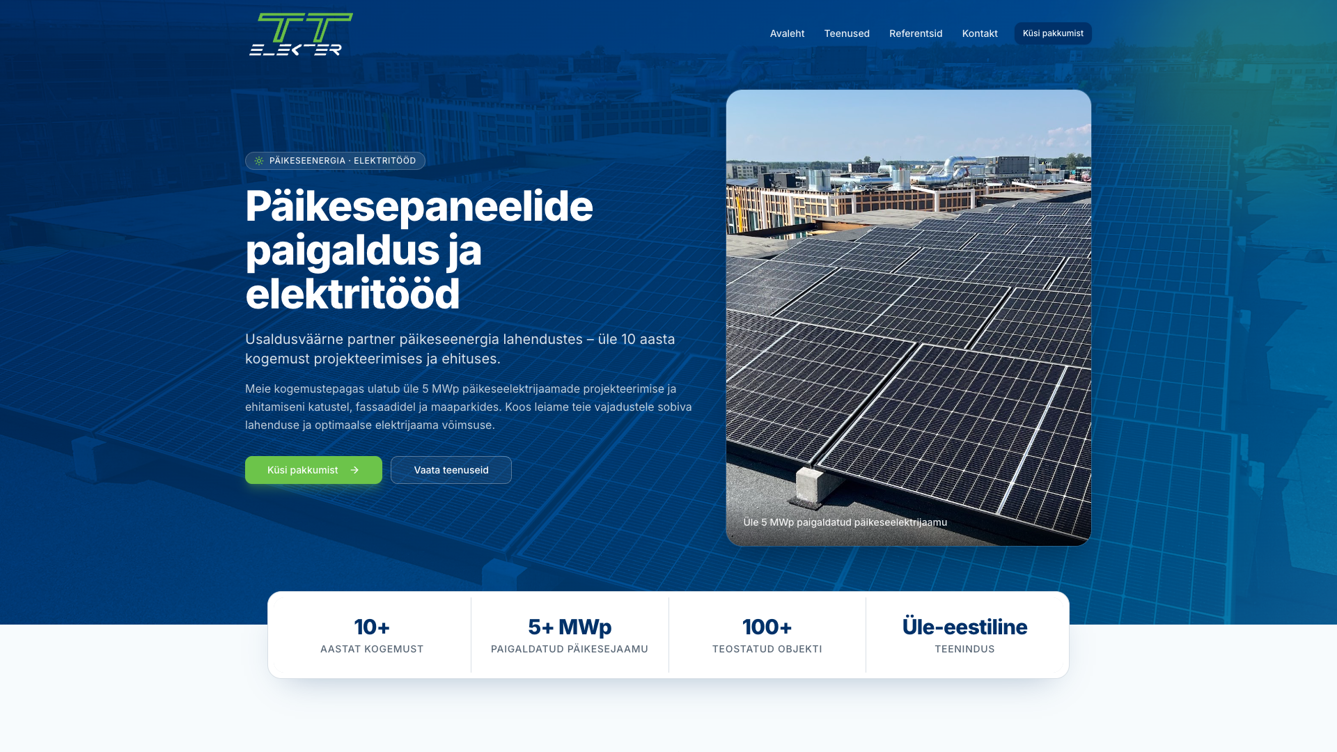 TT-Elekter website
